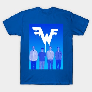 Riso Style Rock Poster Blue! T-Shirt